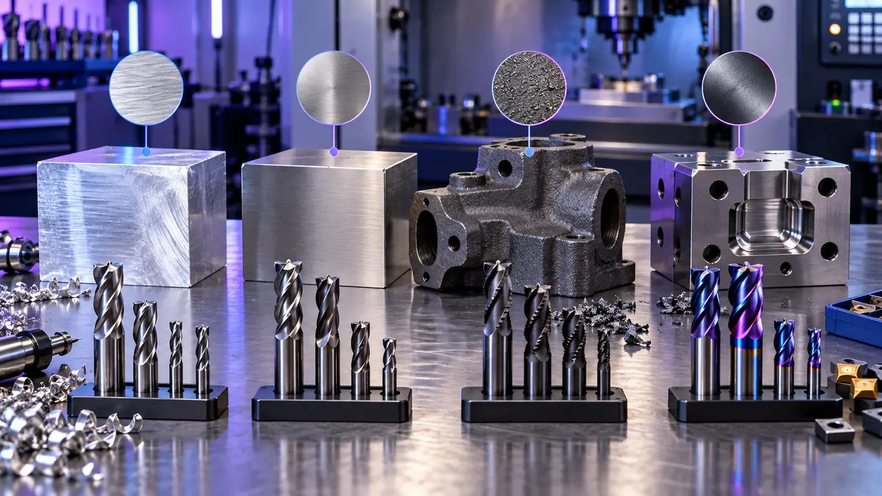 HSS vs carbide tool material selection for CNC workpieces