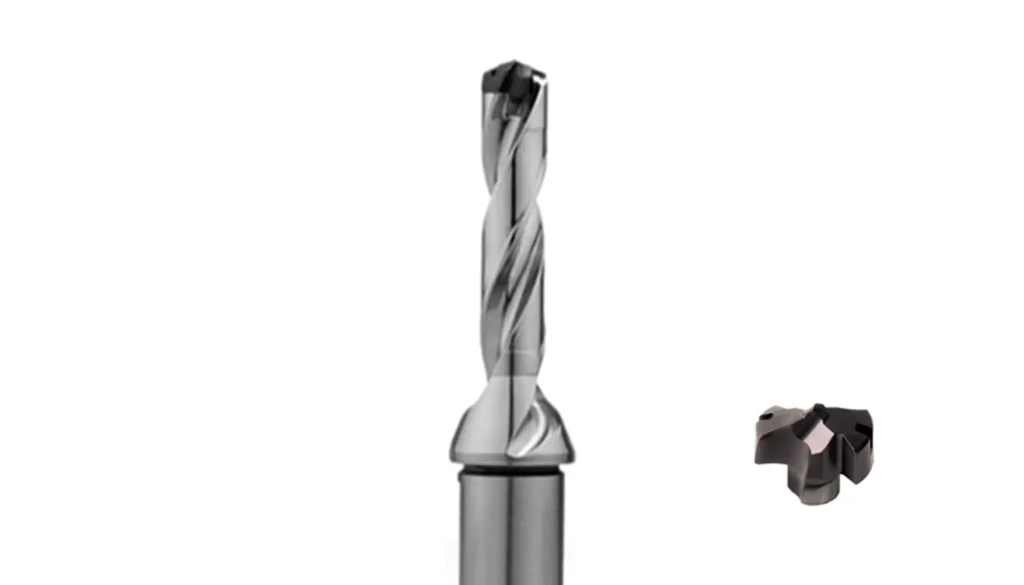 Replaceable-Tip Drill for CNC machining