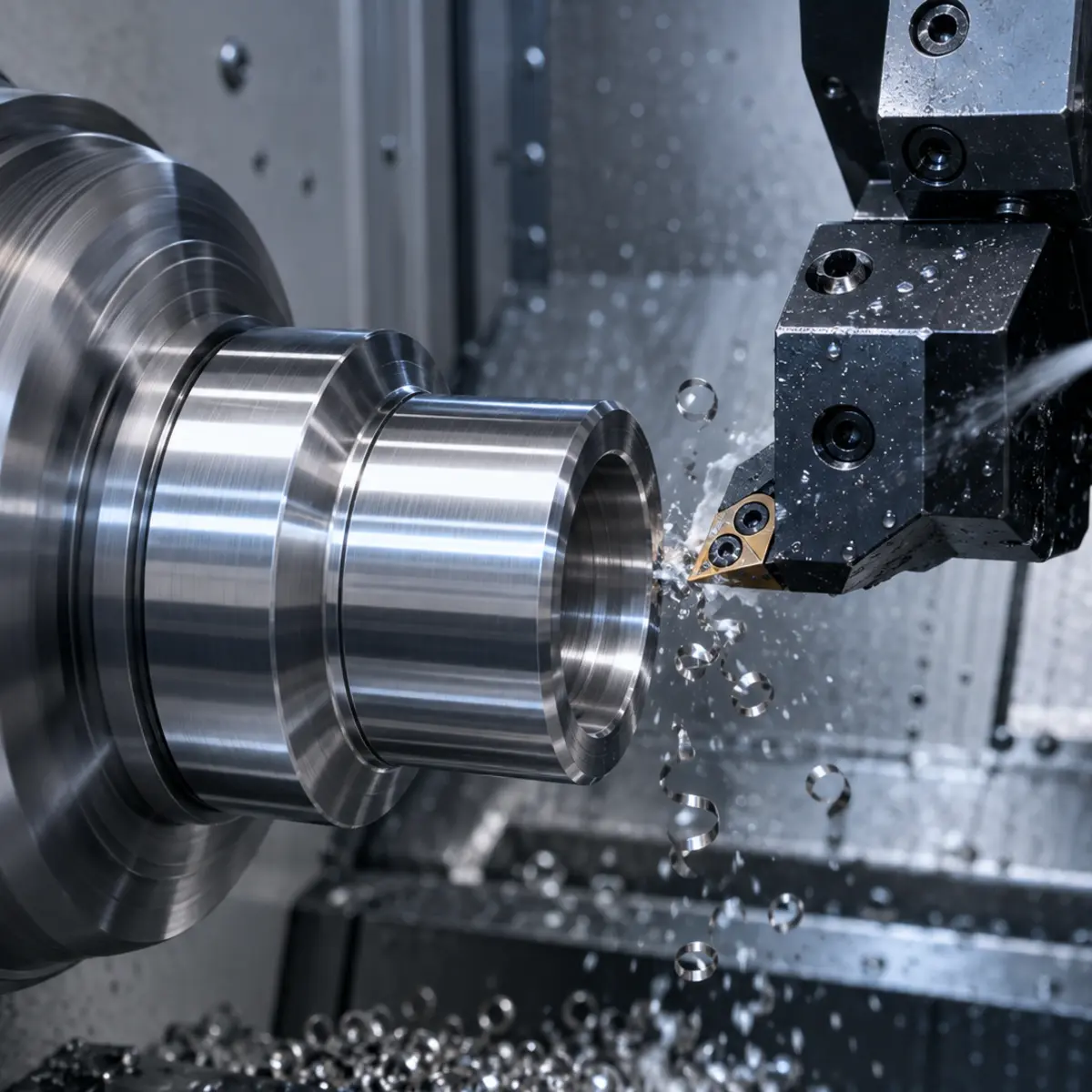 Precision CNC turning application
