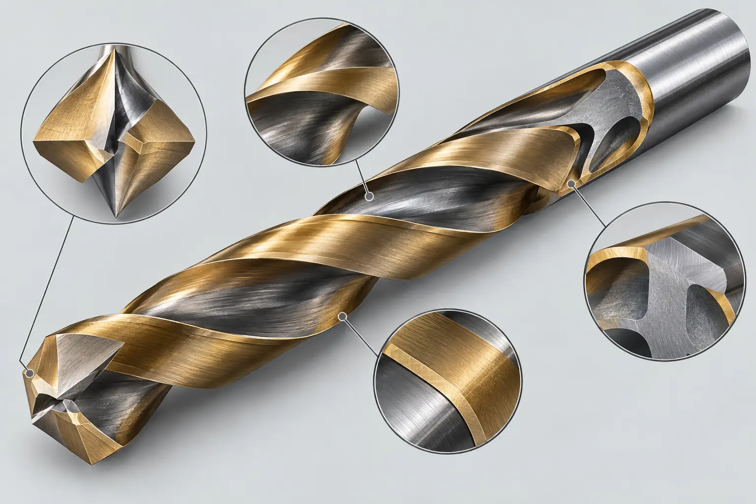 CNC drill bits for stainless steel machining