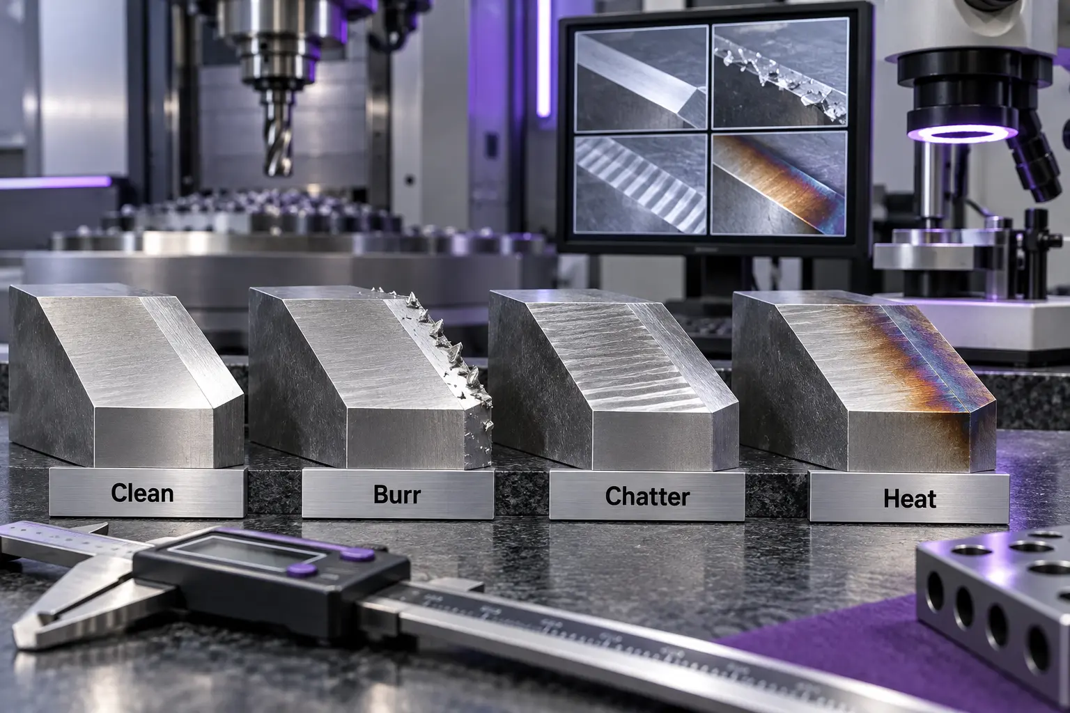 Chamfer milling troubleshooting clean burr chatter and heat