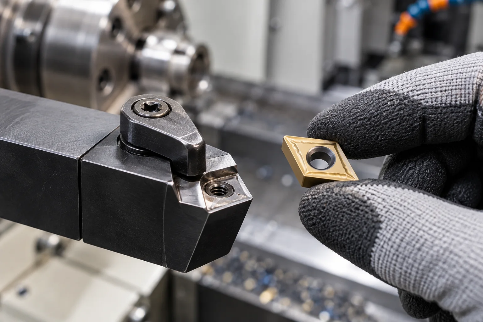 CNC turning insert holder compatibility inspection