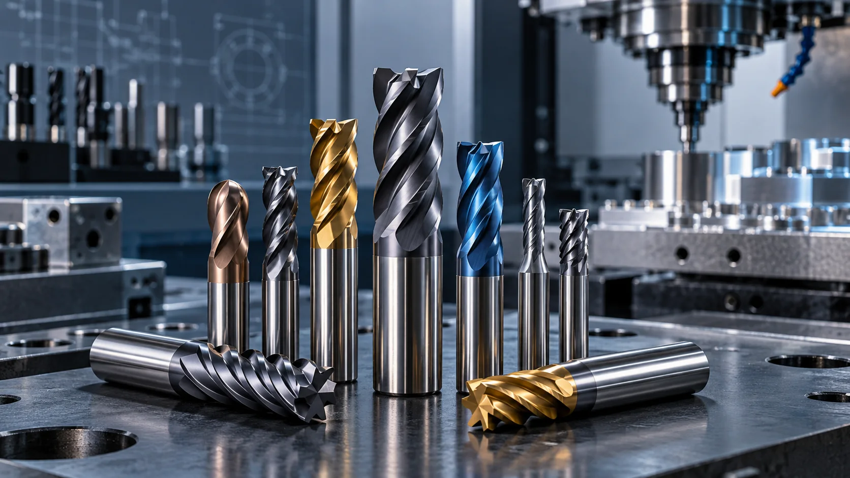 Solid carbide end mills for comparing end mill manufacturers and suppliers